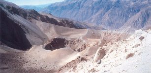 Craters of Huaynaputina, in the Peruvian Andes. This was the site of one of the largest eruptions of the past few centuries, in February 1600. From their reconstruction of the extensive deposits of volcanic ash around the Huaynaputina volcano. This eruption threw out nearly 10 km3 of molten rock. The following summer of 1601 was the coldest of the past 600 years across the Northern Hemisphere and the eruption of Huaynaputina was directly responsible for this widespread cooling.