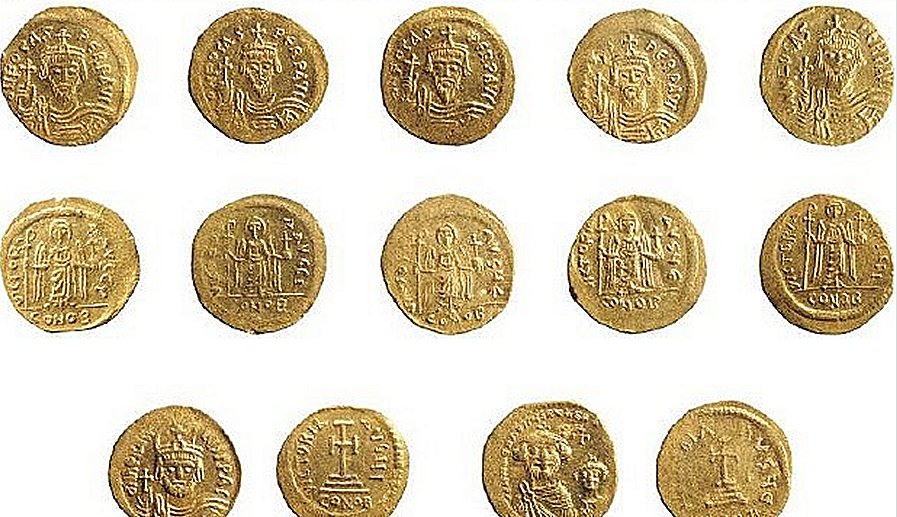 Most probably the coins were placed in the walls or under the foundation walls as “good luck money” to wishgood fortune for the building (a kind of “foundationdeposit”, which was an old and widespread tradition in the Antiquity and Middle Ages)