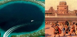 Blue Hole in Belize and the Maya civilization