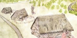 Artists impression of the lost village of Cadzow. Credits: Transport Scotland via BBC