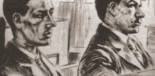 A court artists drawing of the brothers Albert and Alfred Stratton. Credits: Capital Punishment.UK