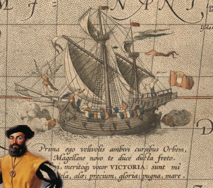 In March 1521, the fleet anchored in Guam.