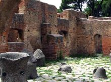 A bakery with millstones out back at Ostia Antica. Photo credits: Patrick Denker