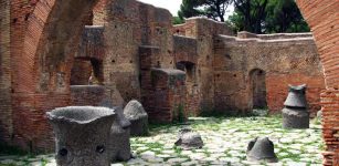 A bakery with millstones out back at Ostia Antica. Photo credits: Patrick Denker