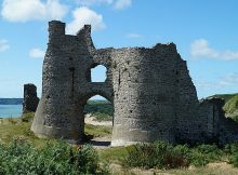 A small settlement grew up near the castle, complete with a church. There is no sign of the settlement now, and of the church only part of a single wall remains standing.