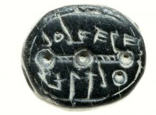 Seal bearing the inscription "to Elihana Bat Gael" Copyright: Clara Amit, courtesy Israel Antiquities Authority