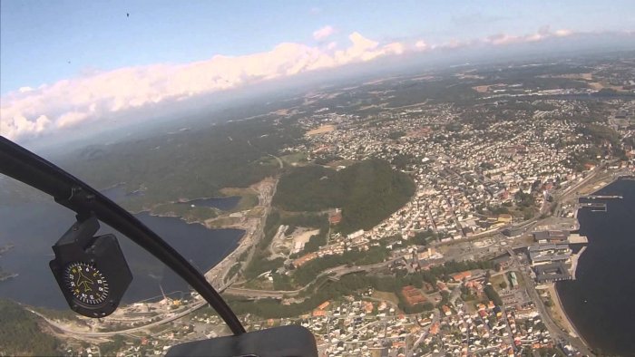 Sandefjord seen from above