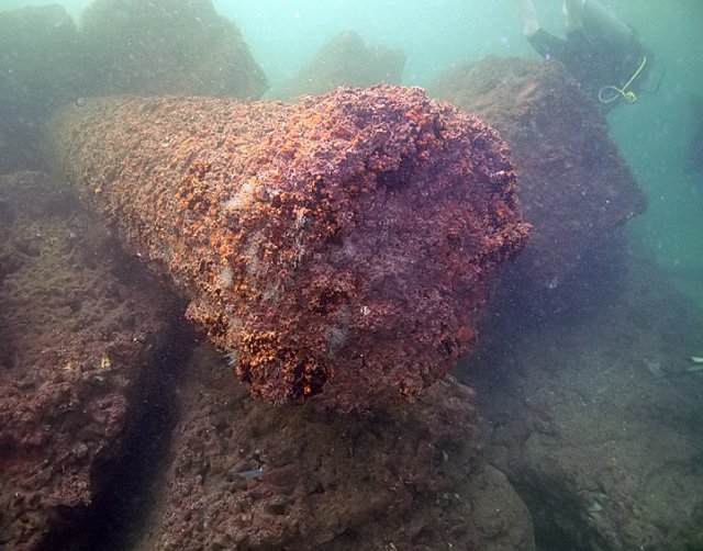 Sunken lighthouse in Alexandria
