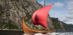 Draken Harald Hårfagre is 115 feet long and 27 feet wide, and construction began in 2010.