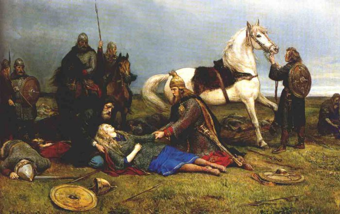 Hervor's death Peter Nicolai Arbo