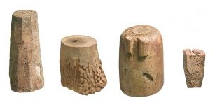 12th century chess pieces found in Northampton by MOLA.