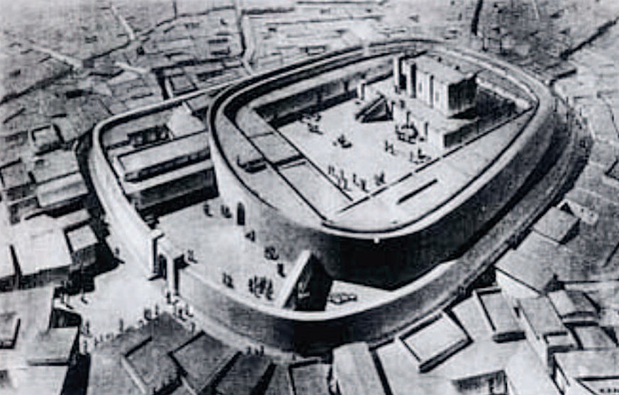One of these important artifacts was unearthed during excavations of the Oval Temple in Khafaje or Khafajah (ancient Tutub), an archaeological site located about 7 miles (11 km) east of Baghdad, Iraq.