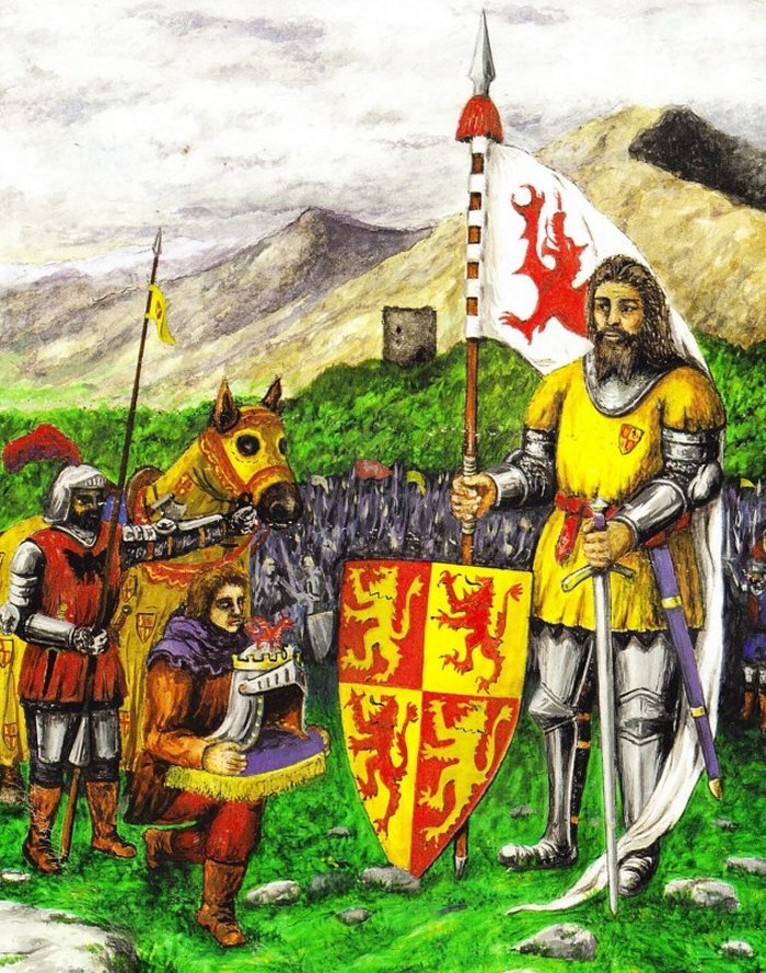 Owain Glyndŵr led a revolt against King Henry IV of England and rapidly gained power.