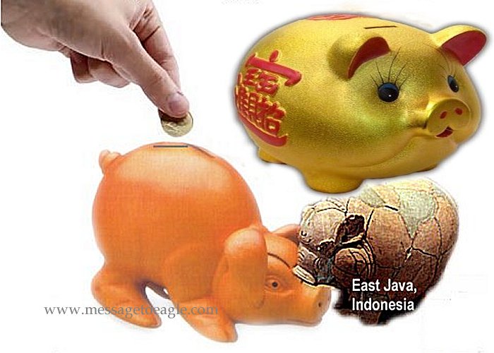 The tradition of saving money in a pig-shaped container is very ancient.
