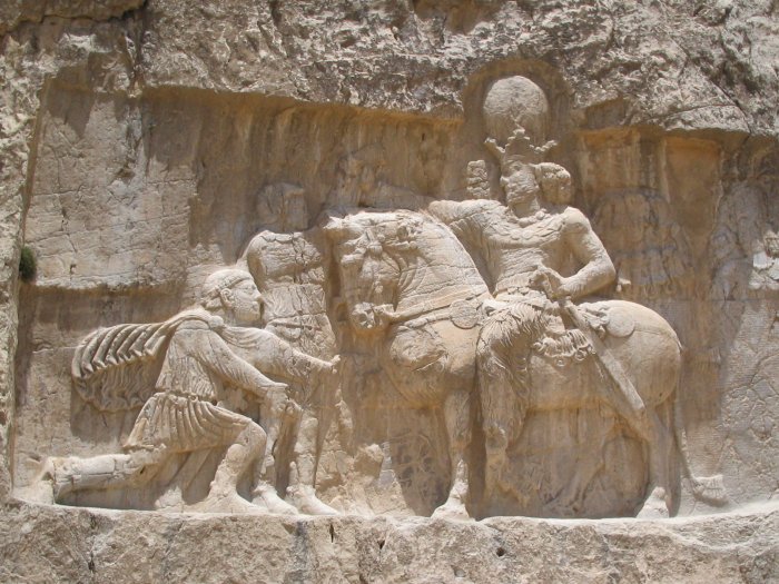 Roman emperor Valerian surrenders to Shapur I