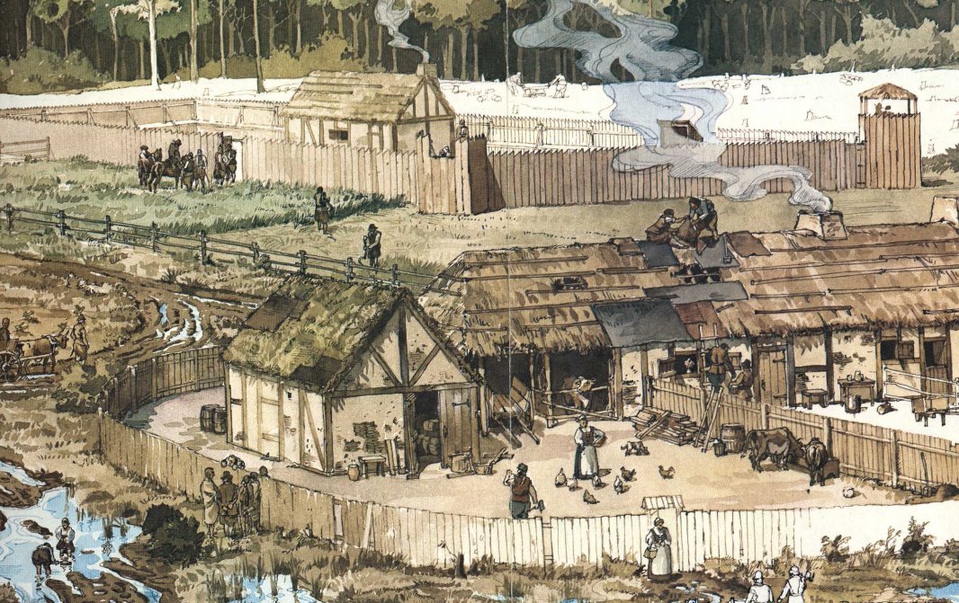 The colony was established in 1619 on the James River by about 200 settlers, who called themselves "Martin's Hundred". They settled 10 miles down the river and named their settlement - Wolstenholme Towne. Photo: MessageToEagle.com via National Geographic