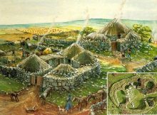 Chysauster Iron Age village in West Penwith