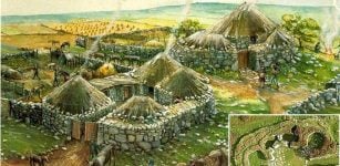 Chysauster Iron Age village in West Penwith