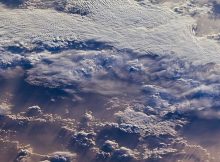 This image of clouds over the southern Indian Ocean was acquired on July 23, 2007 by one of the backward (northward)-viewing cameras of the Multi-angle Imaging SpectroRadiometer (MISR) instrument on NASA's polar-orbiting Terra spacecraft.Image credit: NASA/JPL-Caltech