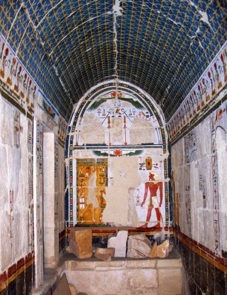General view of the shrine of Anubis. Credits: Polish Archaeological and Conservation Mission of the temple of Hatshepsut at Deir El-Bahari