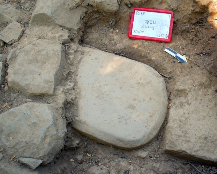 Etruscan slab