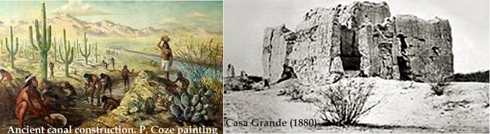The Hohokam people were 'Masters of the Desert’. Their extensive irrigation canals served as the foundation of the modern canals used to irrigate crops in the valleys along the Salt and Gila rivers.