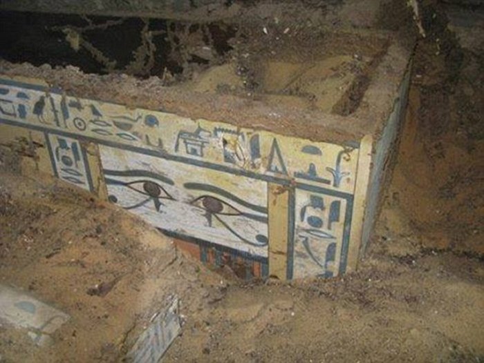 Ancient tomb of Lady Sattjeni. Despite being 3,800 years old, the body was found in extremely good condition.