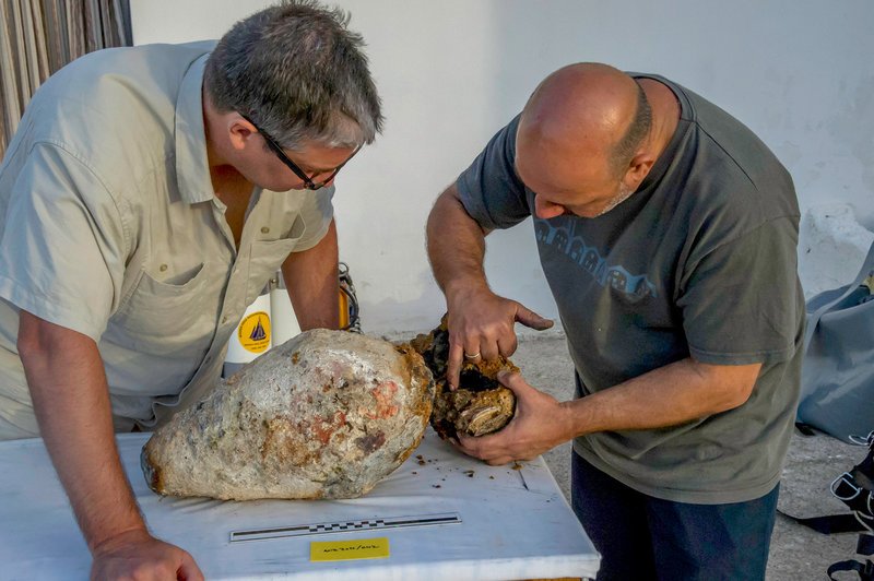 Ancient Metal Torpedo-Shaped Cylinder Discovered On 2,000-Year-Old Antikythera Shipwreck