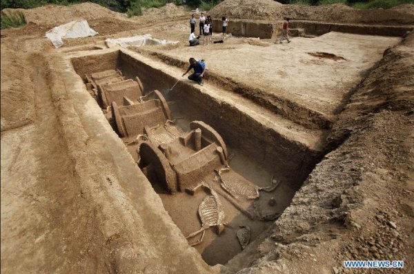 Ancient chariots in China