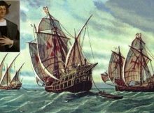 Columbus and his ships
