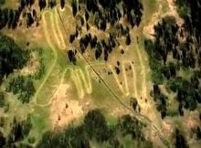 gigantic moose geoglyph in the Ural Mountains