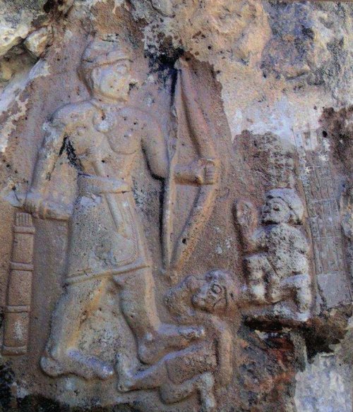 Mythical temple of warrior god Haldi
