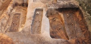 Viking graves in the town of Ribe