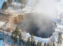 Giant sinkhole in Sweden