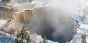 Giant sinkhole in Sweden