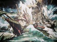 The wrecking of Girona Spanish ship. image via wikipedia