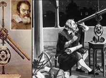 Galileo Galilei and his telescope
