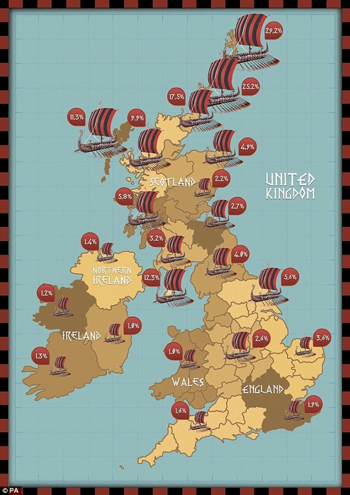 Viking population in Britain