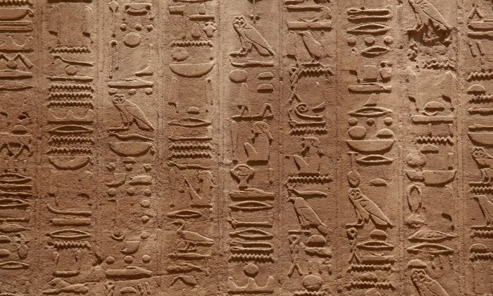 Egyptian hieroglyphics were a limited language