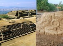 Crocodile stone Monte Alban