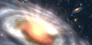 Artist's concept od a quasar. Image credit: NASA