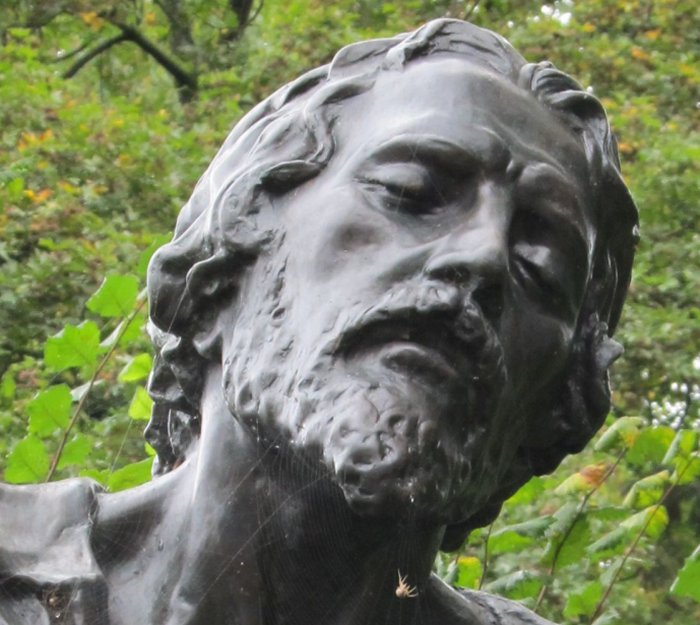 “Servetus in prison” Monument in Champel (Geneva) near the place where Servetus was killed.