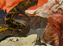 Thor and the Midgard Serpent by Emil Doepler (1905)