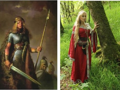 Viking women were involved in the settlement of the smaller isles.