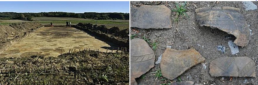 Traces of Burnt Iron Age House, Viborg, Denmark