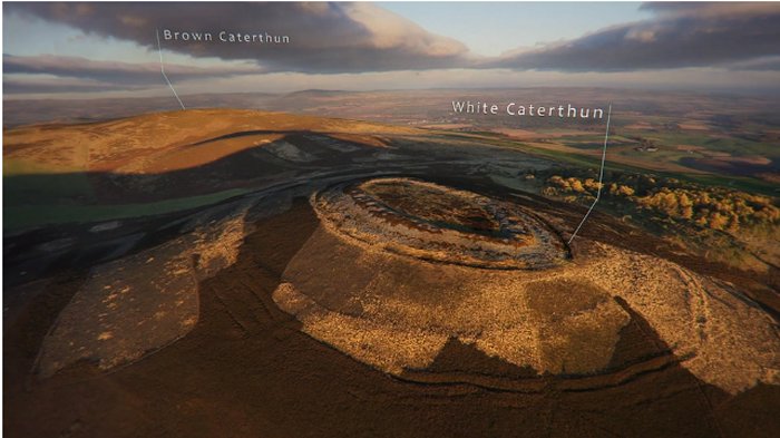 Stunning Recreation Of Caterthun Iron Age Forts In The Grampian Mountains, Scotland