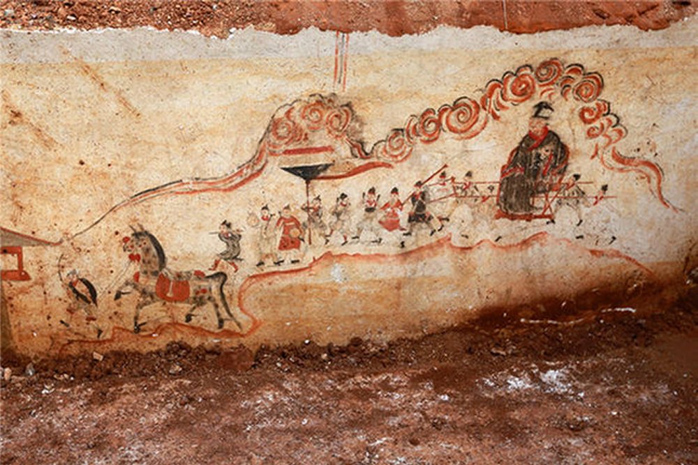 Ming Dynasty Murals And Ancient Tomb Found At Hunan Construction Site In China