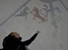 Symbolic Meaning Behind Unknown 800-Year-Old Ceiling Paiting Discovered In A Church On Gotland, Sweden