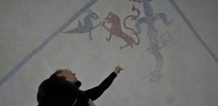 Symbolic Meaning Behind Unknown 800-Year-Old Ceiling Paiting Discovered In A Church On Gotland, Sweden