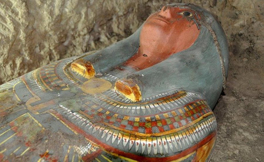 The cartonnage mummy. Credits: Egypt Antiquities Department